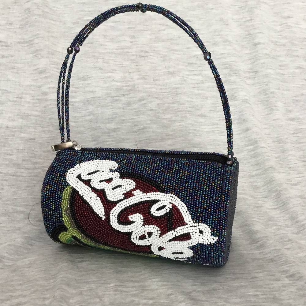 Coca-Cola Beaded Barrel Purse/Bag